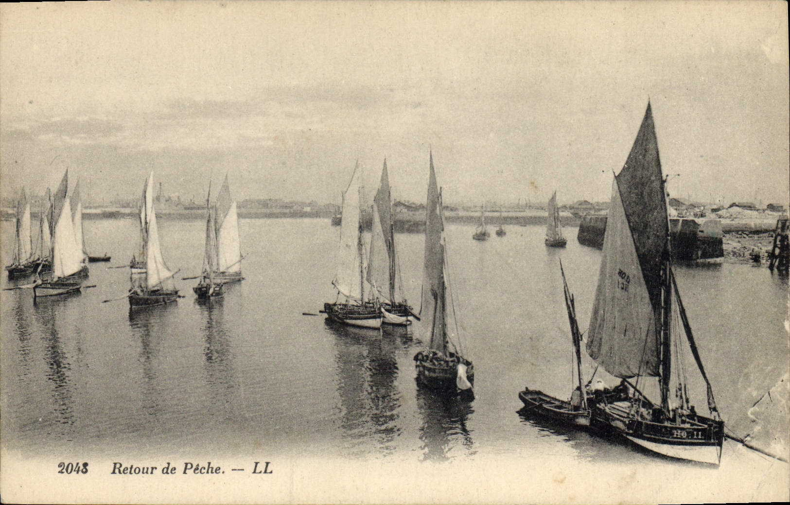 CPA Bateau de Peche Retour de peche 