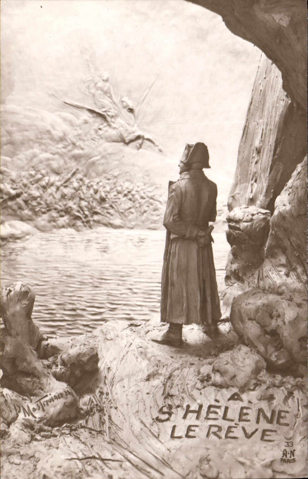 VINTAGE POSTCARD Napoleon 1st has co. Helene the dream