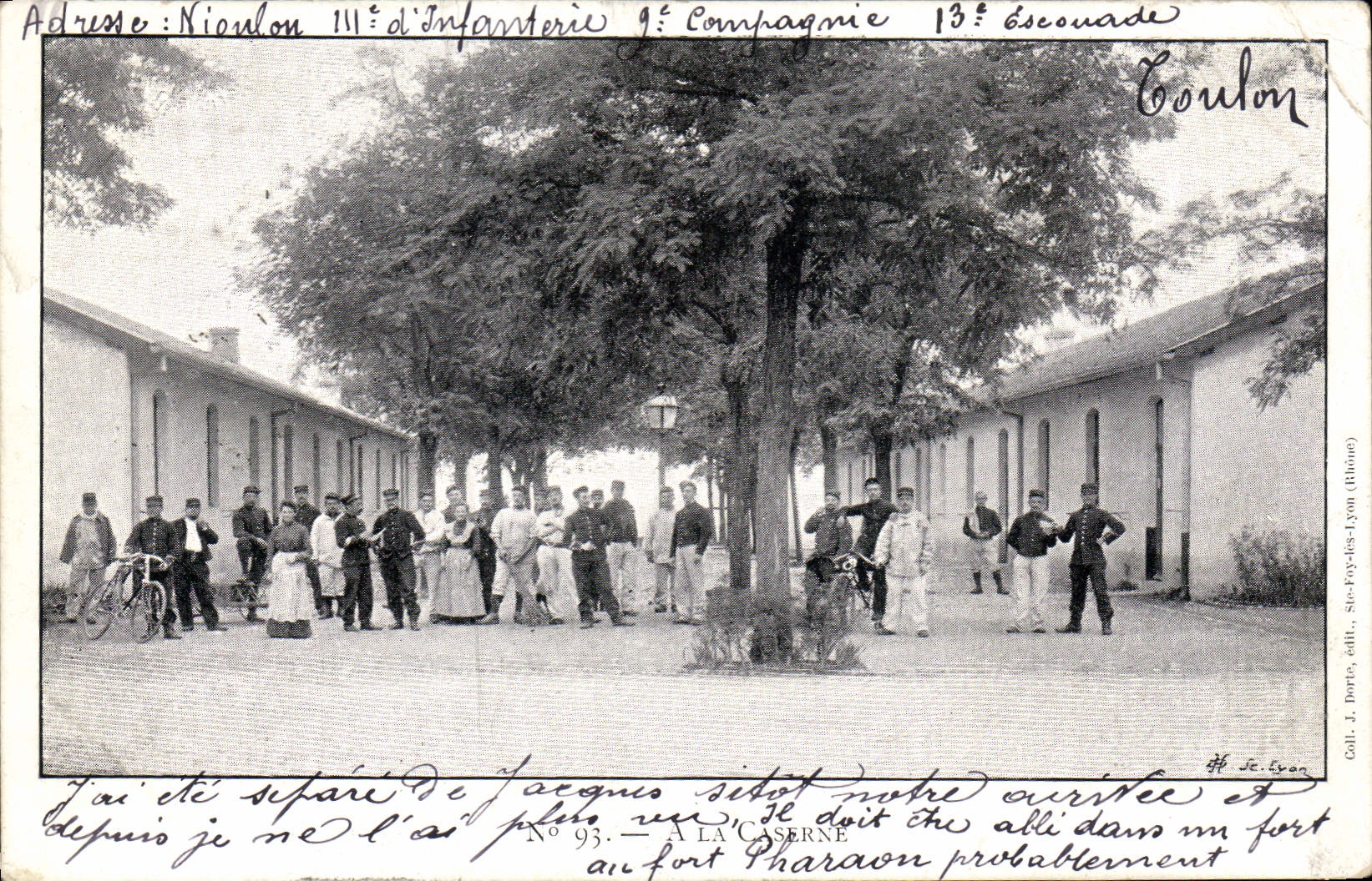 VINTAGE POSTCARD Militaria Fantasy With the barracks