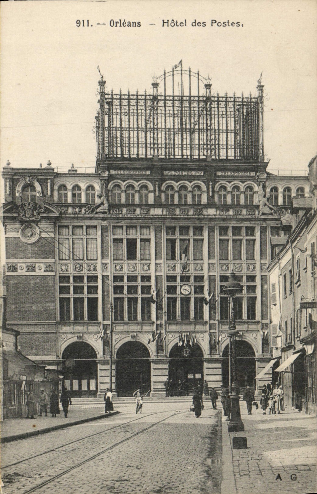 Edificio de la oficina de correos de Orleans de la estación de la POSTAL de la VENDIMIA