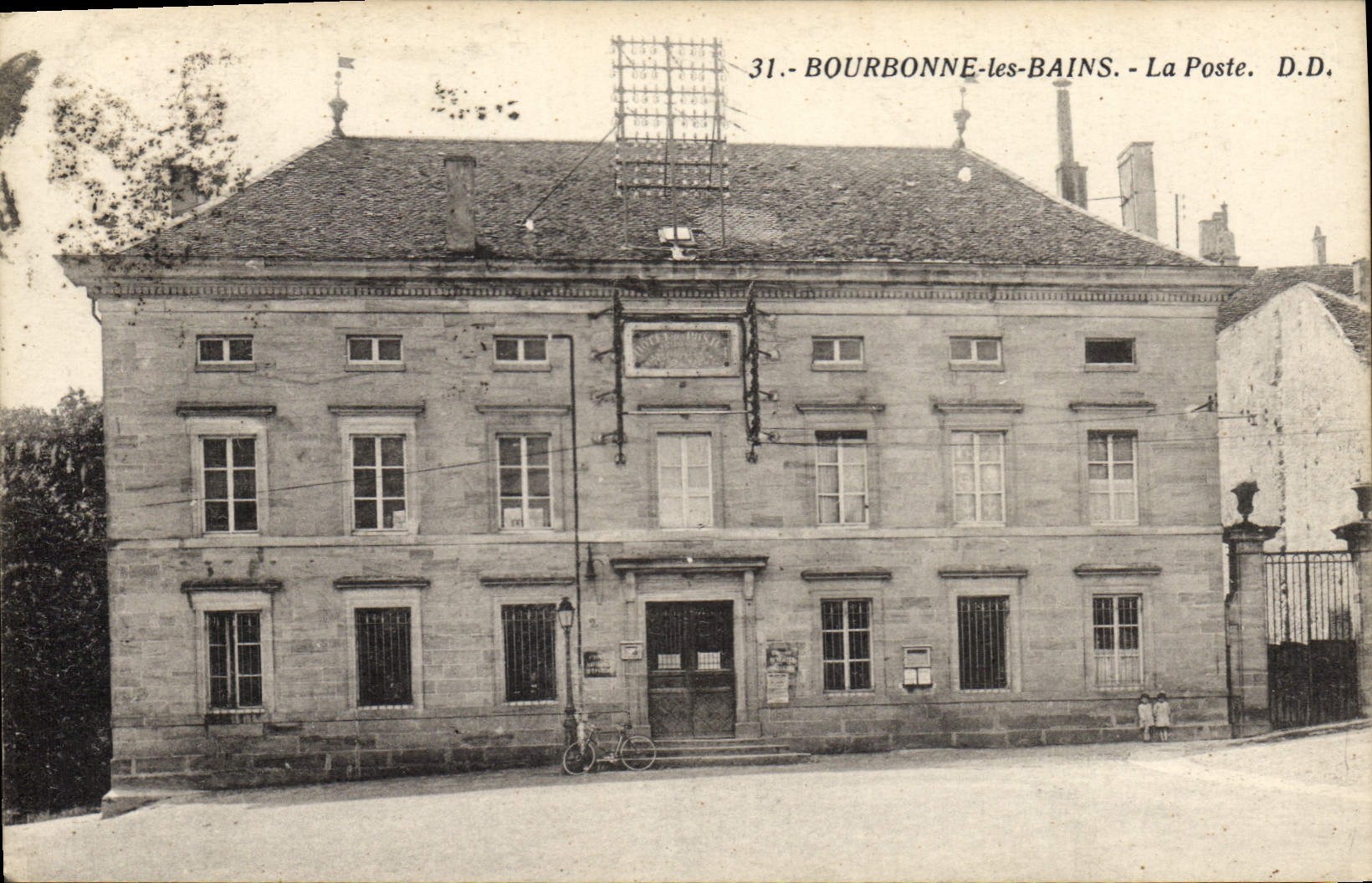 Estación de Bourbonne de la POSTAL de la VENDIMIA les Bains