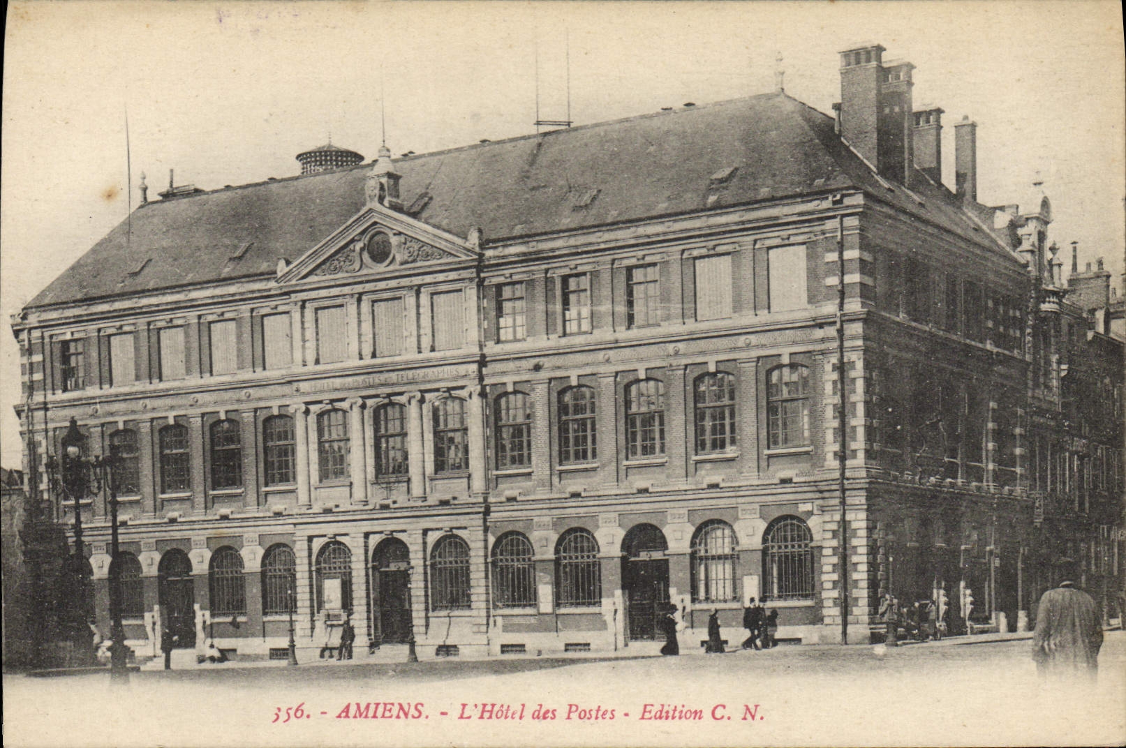 CPA Poste Amiens Hotel des Postes 