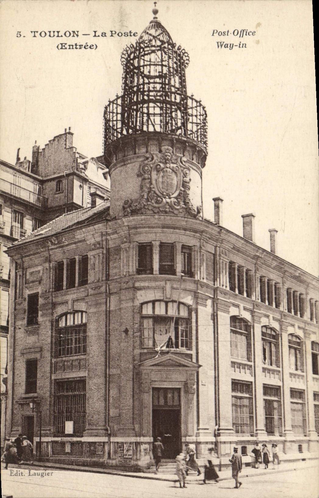 Estación de Toulon de la POSTAL de la VENDIMIA
