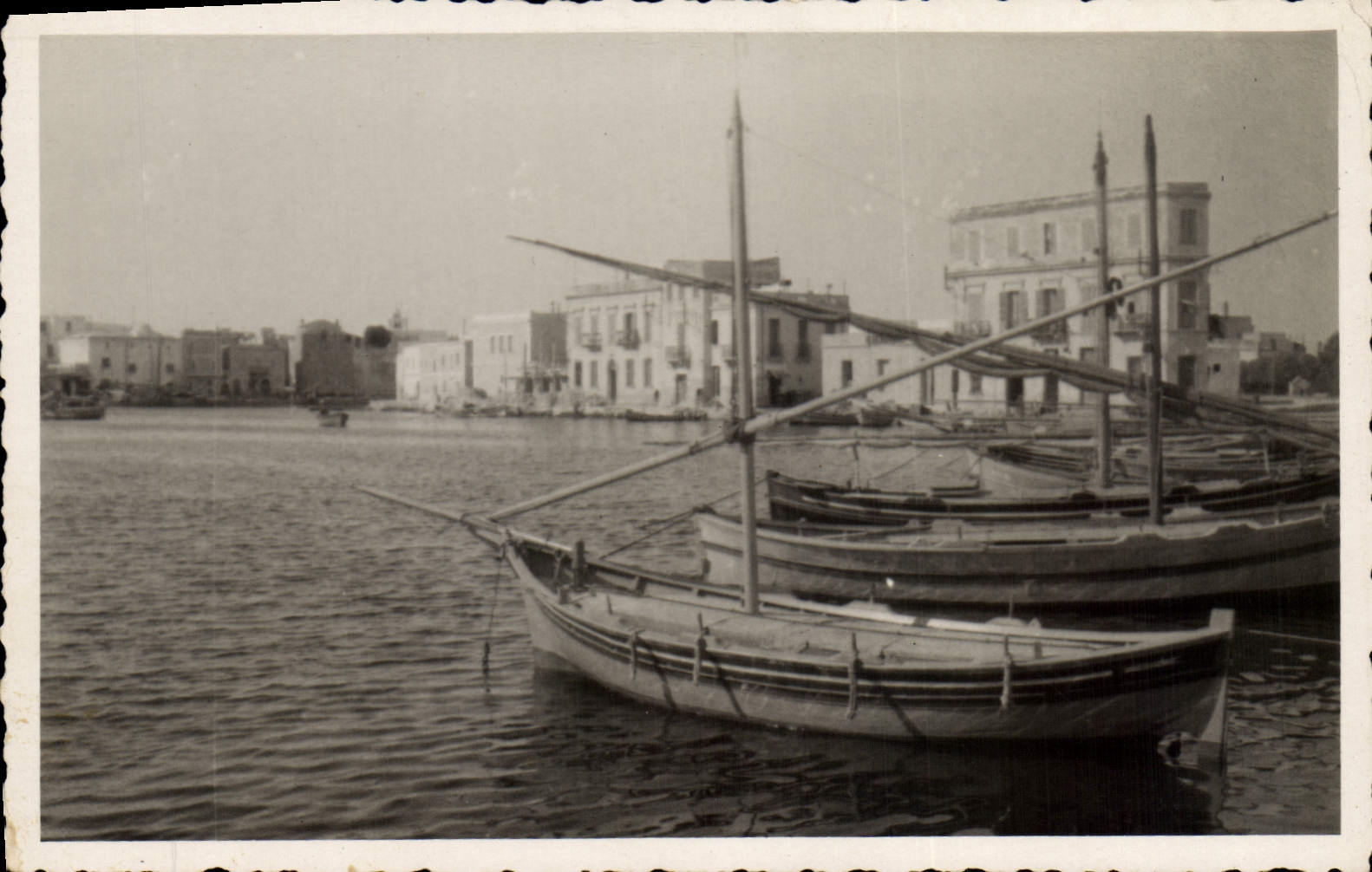 Postal photo barcos pesqueros 