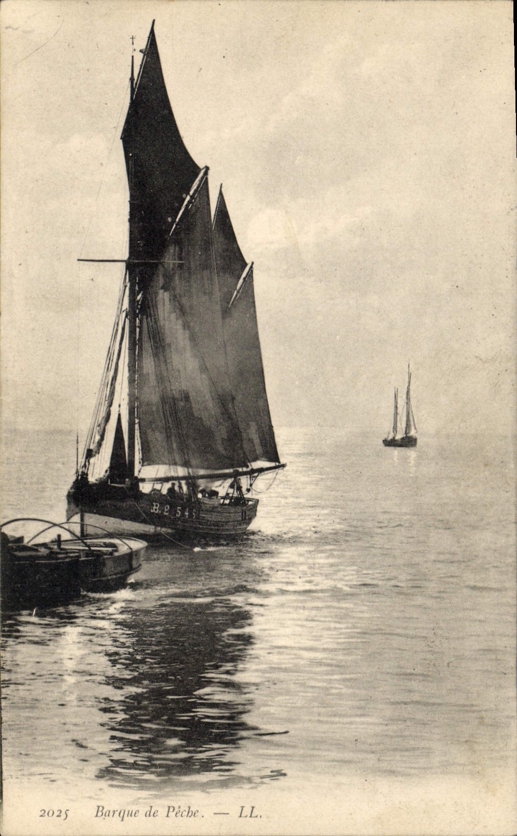 Barco de pesca del recipiente de la POSTAL de la VENDIMIA del pecado