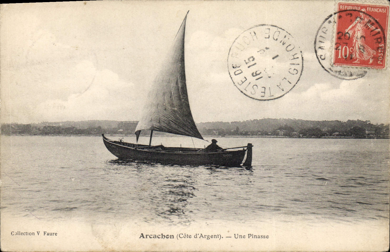 CPA Bateau de Peche Arcachon Une pinasse