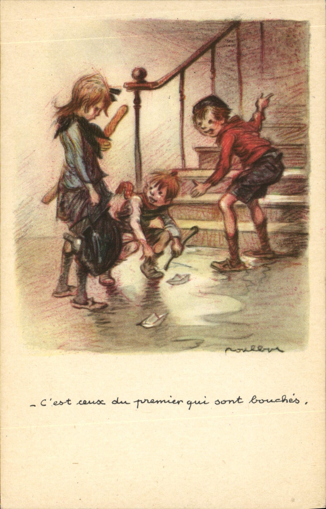 CPA Fantaisie Illustrateur Poulbot 