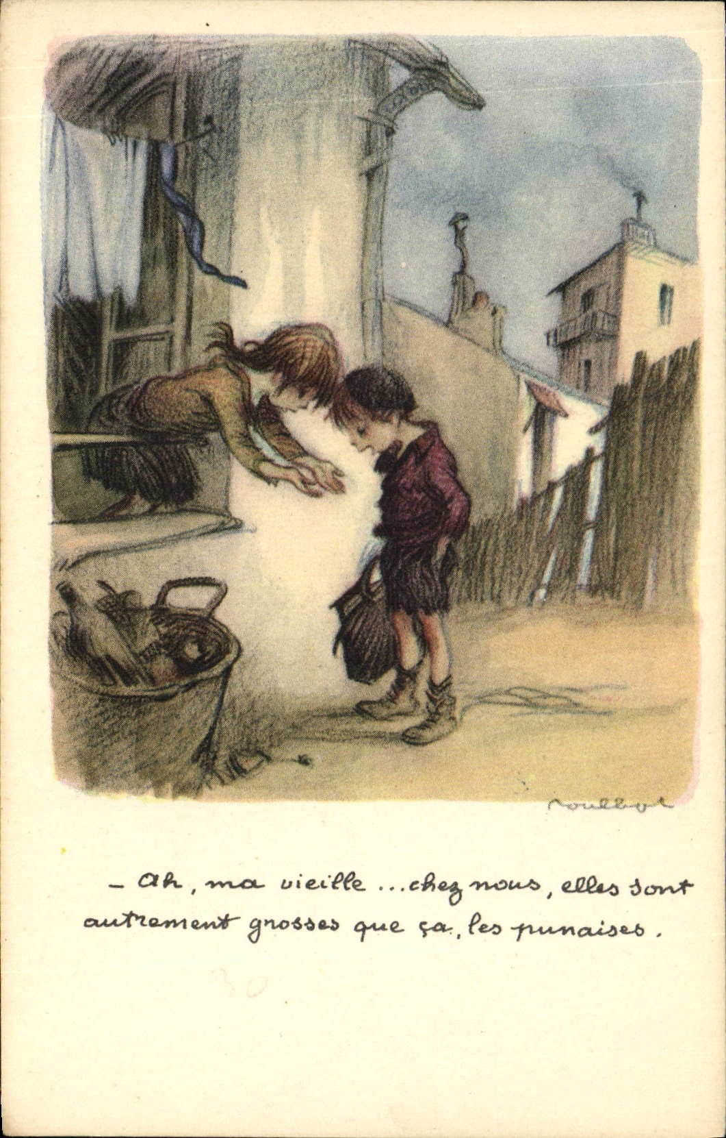 CPA Fantaisie Illustrateur Poulbot 