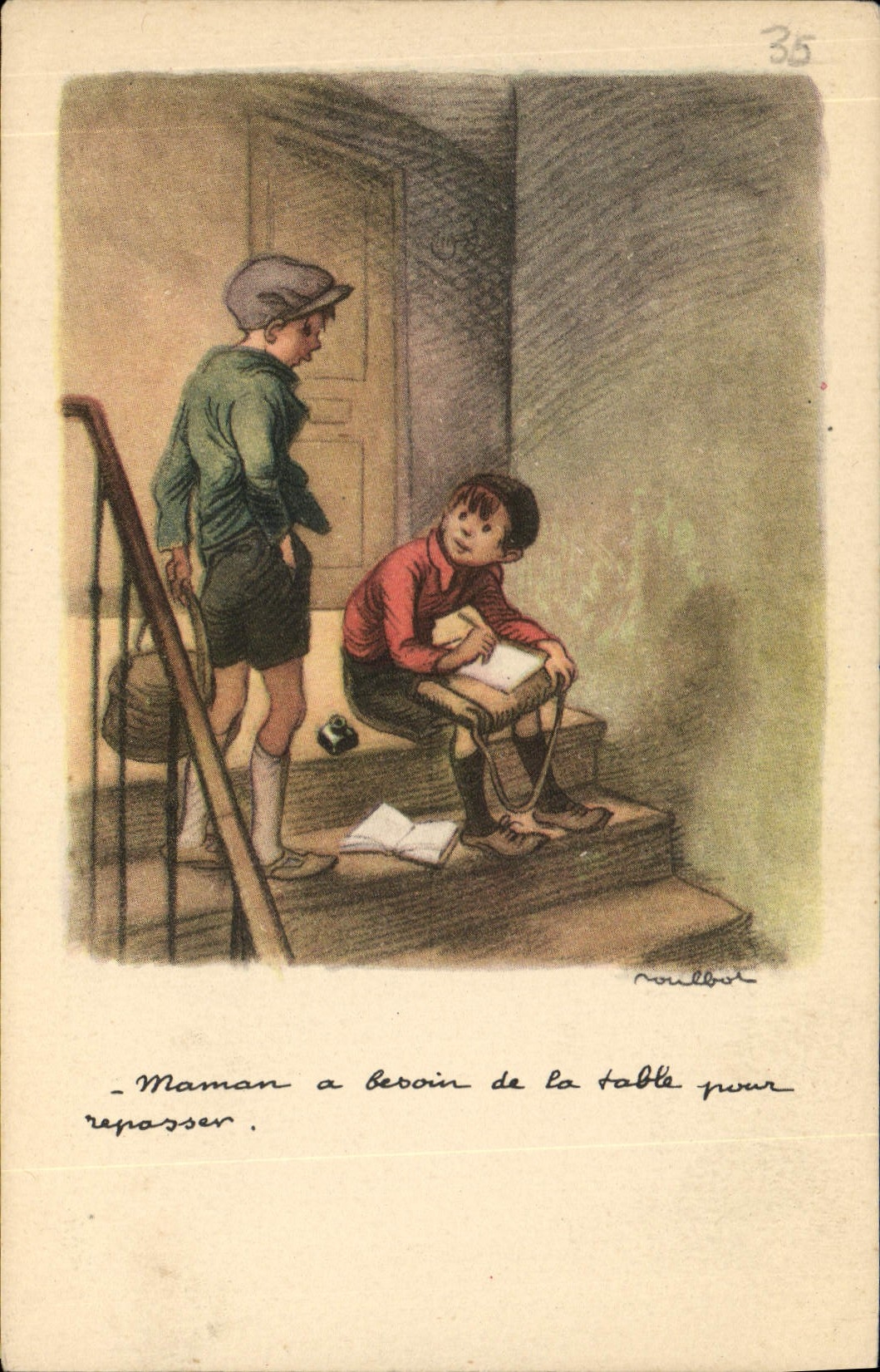 CPA Fantaisie Illustrateur Poulbot 