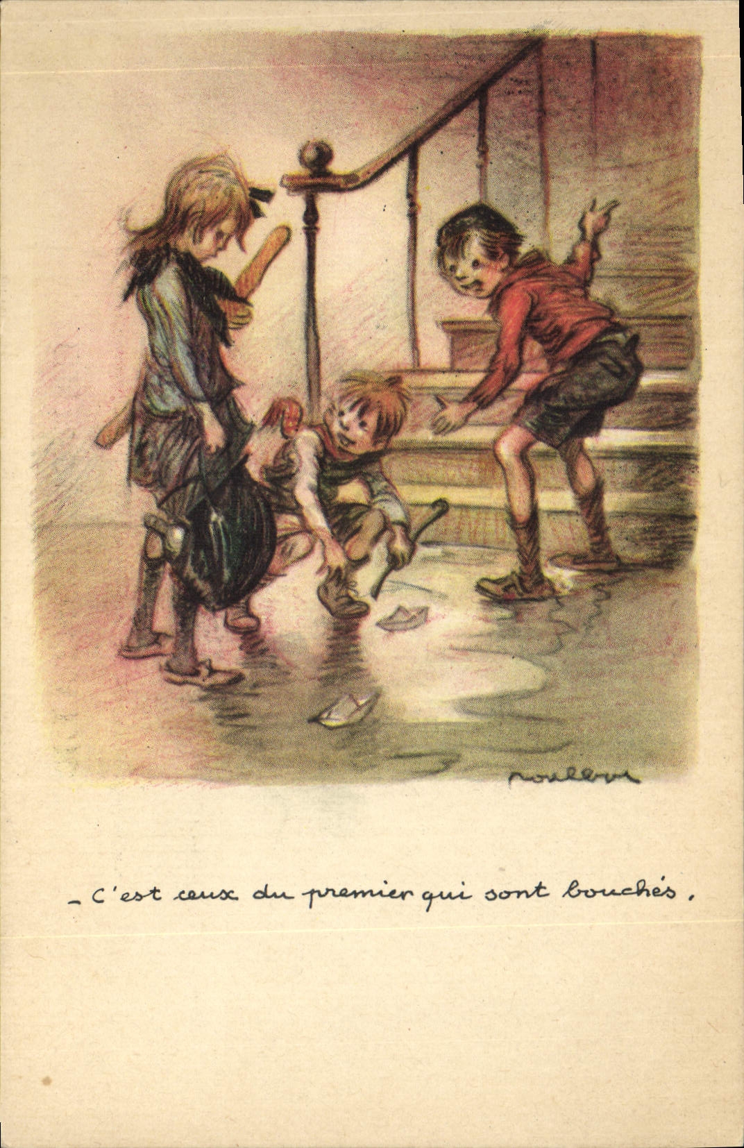 CPA Fantaisie Illustrateur Poulbot 