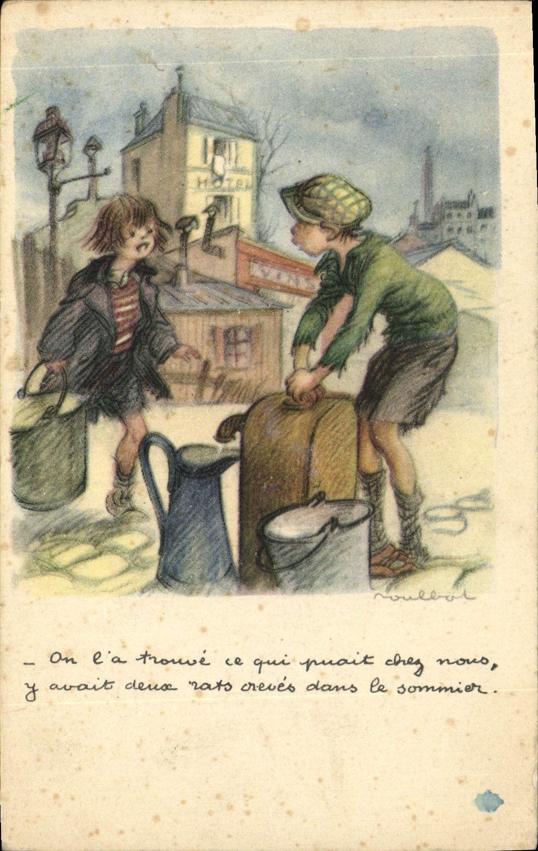 CPA Fantaisie Illustrateur Poulbot 