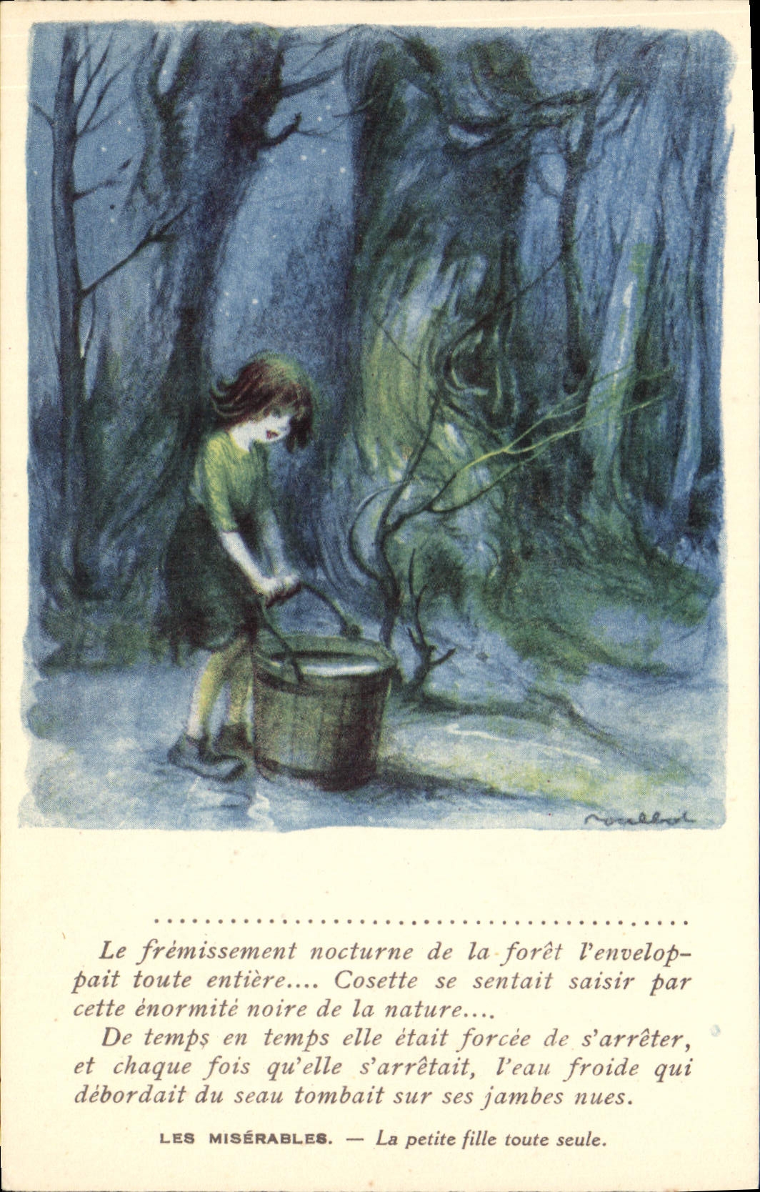 CPA Fantaisie Illustrateur Poulbot Victor Hugo Les Miserables