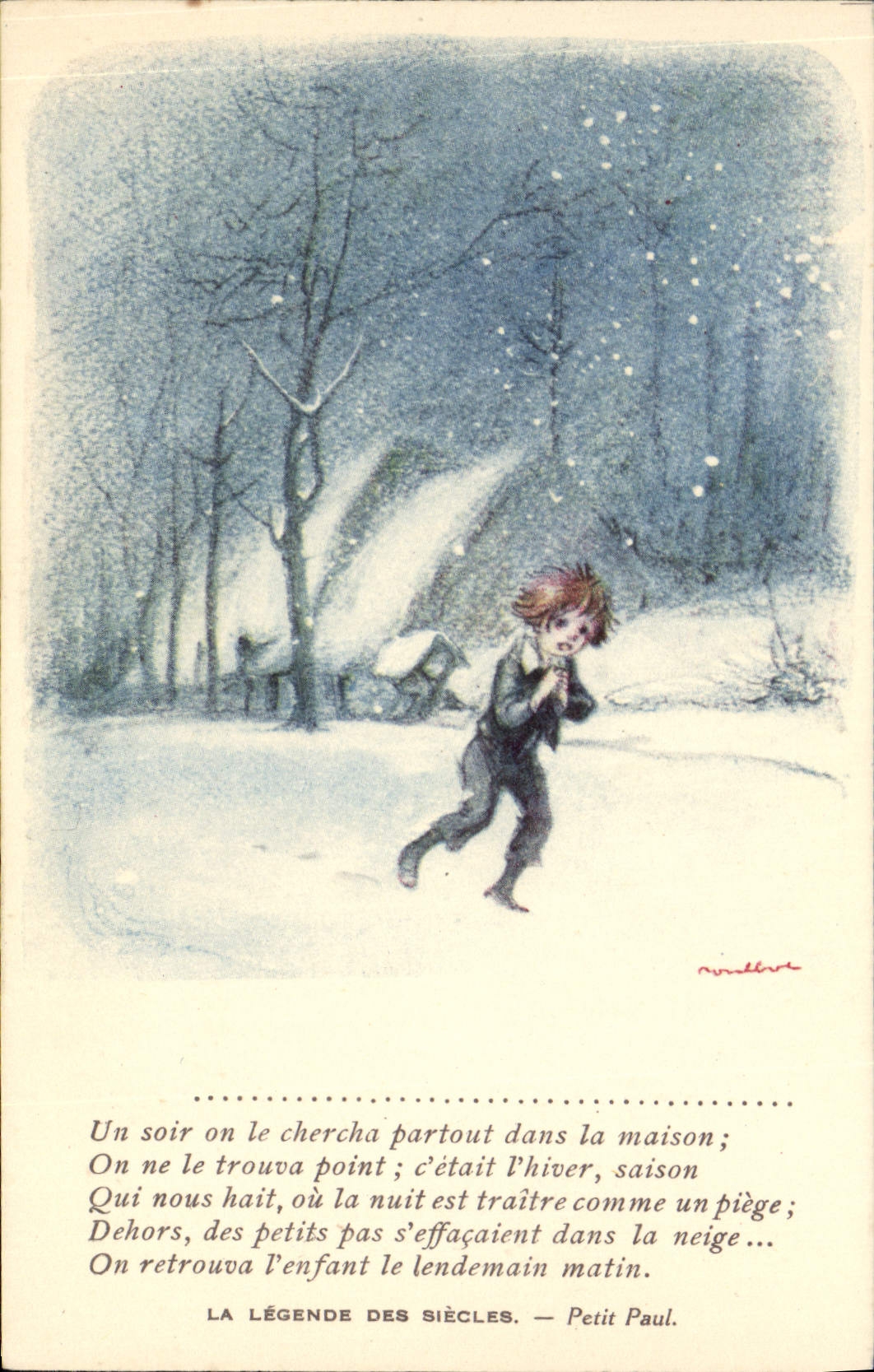 CPA Fantaisie Illustrateur Poulbot Victor Hugo La legende des siecles