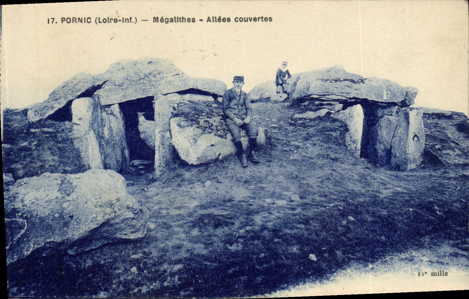 CPA Dolmen Menhir Pornic Megalithes Allees couvertes