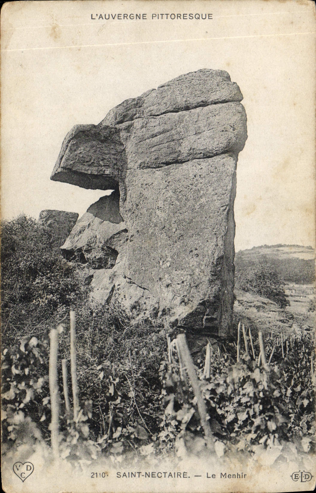CPA Dolmen Menhir Saint Nectaire 