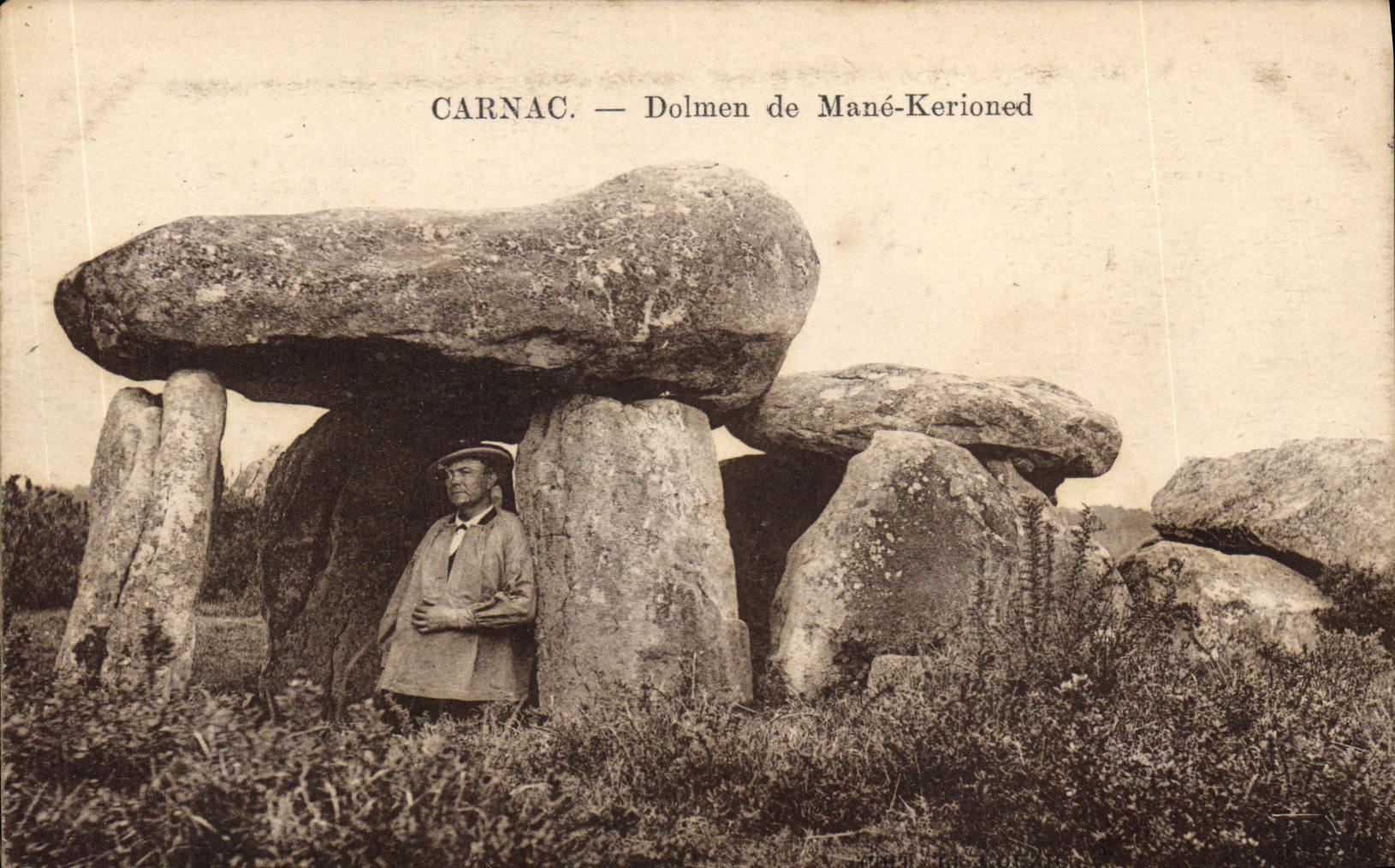 CPA Dolmen Menhir Carnac Dolmen de Mane Kerioned