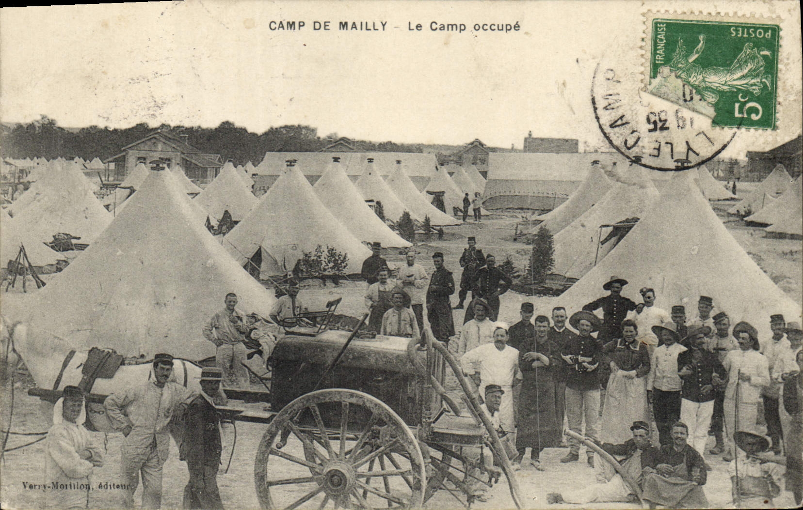CPA Fantaisie Militaria Camp de Mailly Le camp occupe