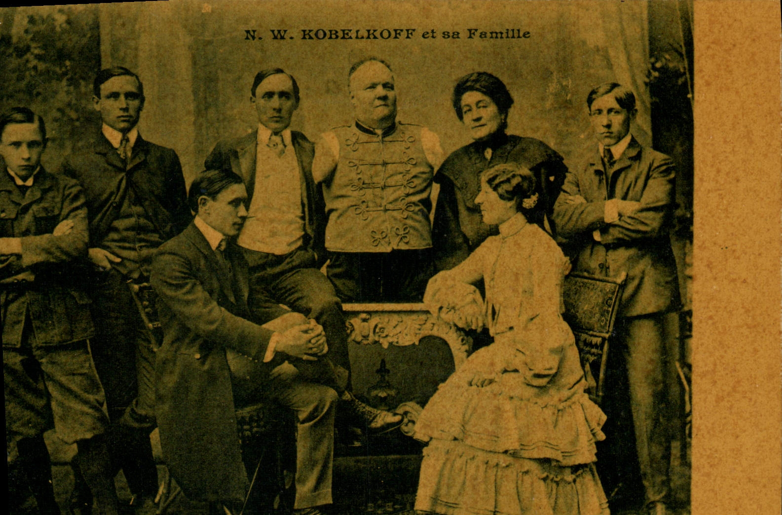 VINTAGE POSTCARD NW Kobelkoff and its family without arm nor legs has Wossnessensk Russia Russia