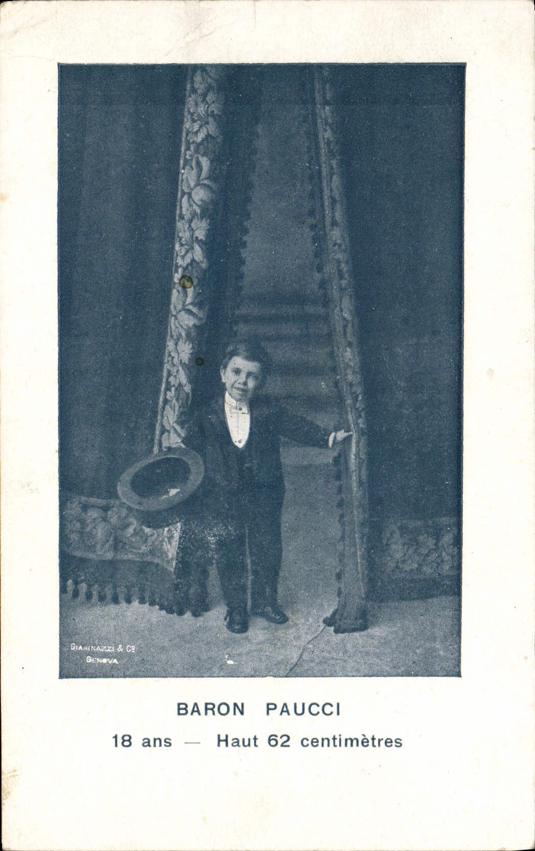 VINTAGE POSTCARD Dwarf Dwarves Baron Paucci