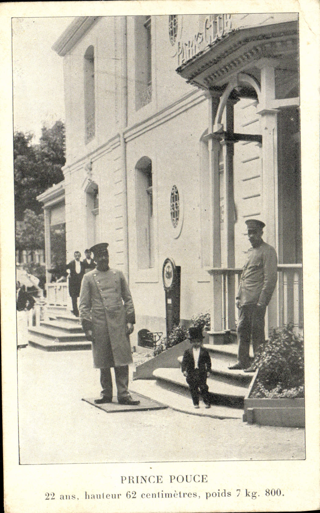 VINTAGE POSTCARD Dwarf Dwarves Prince Pouce