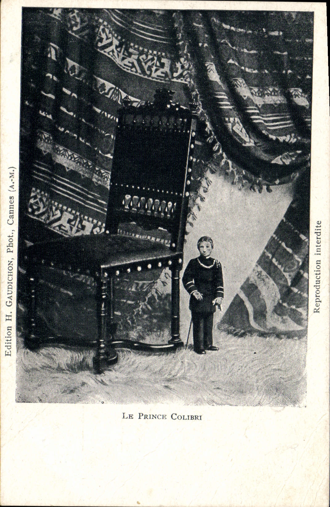 VINTAGE POSTCARD Dwarf Dwarves prince Colibri