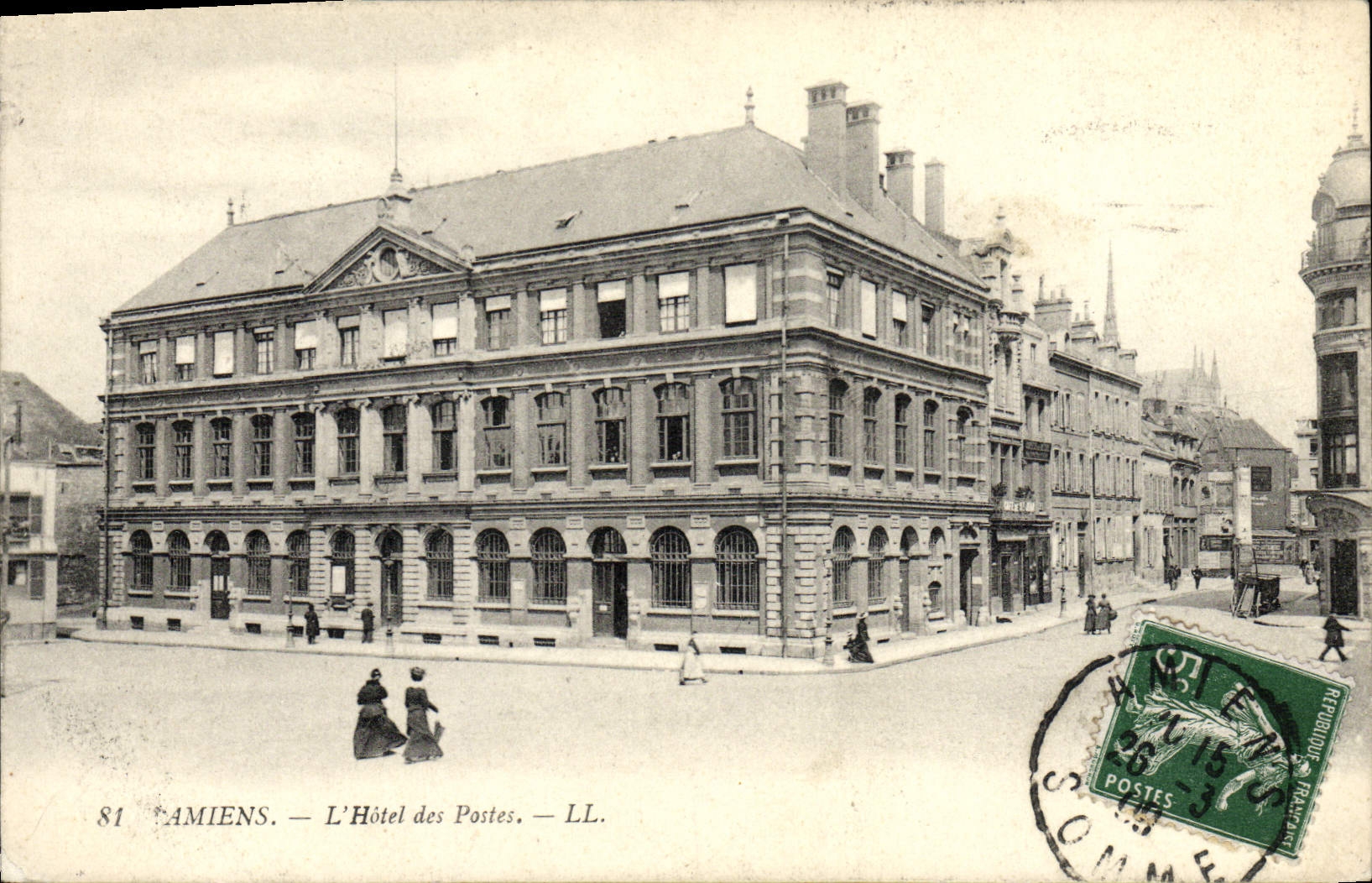 CPA Poste Amiens Hotel des Postes 