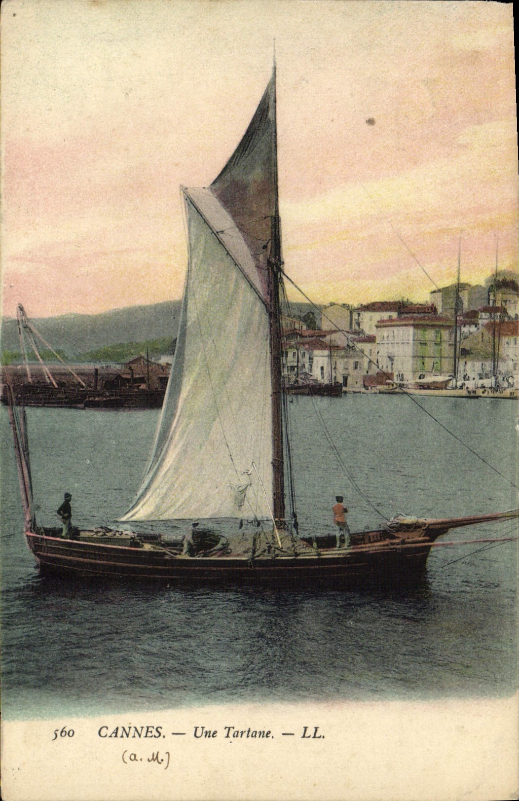 CPA Bateau Peche Cannes Une Tartane 