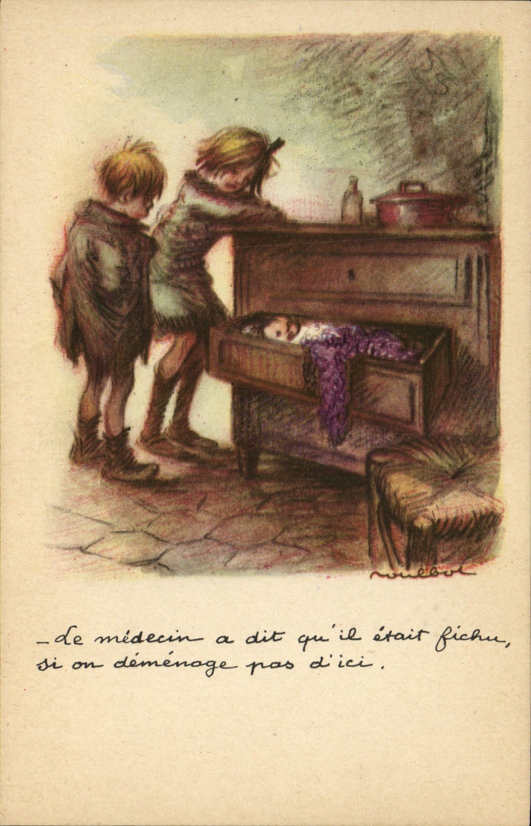 CPA Fantaisie Illustrateur Poulbot 
