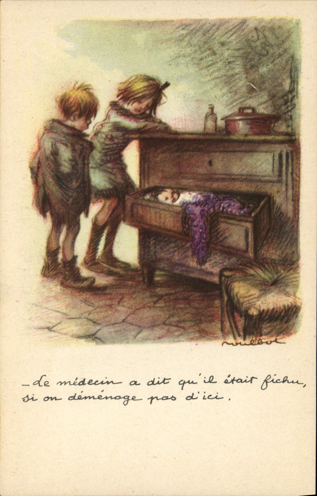 CPA Fantaisie Illustrateur Poulbot 