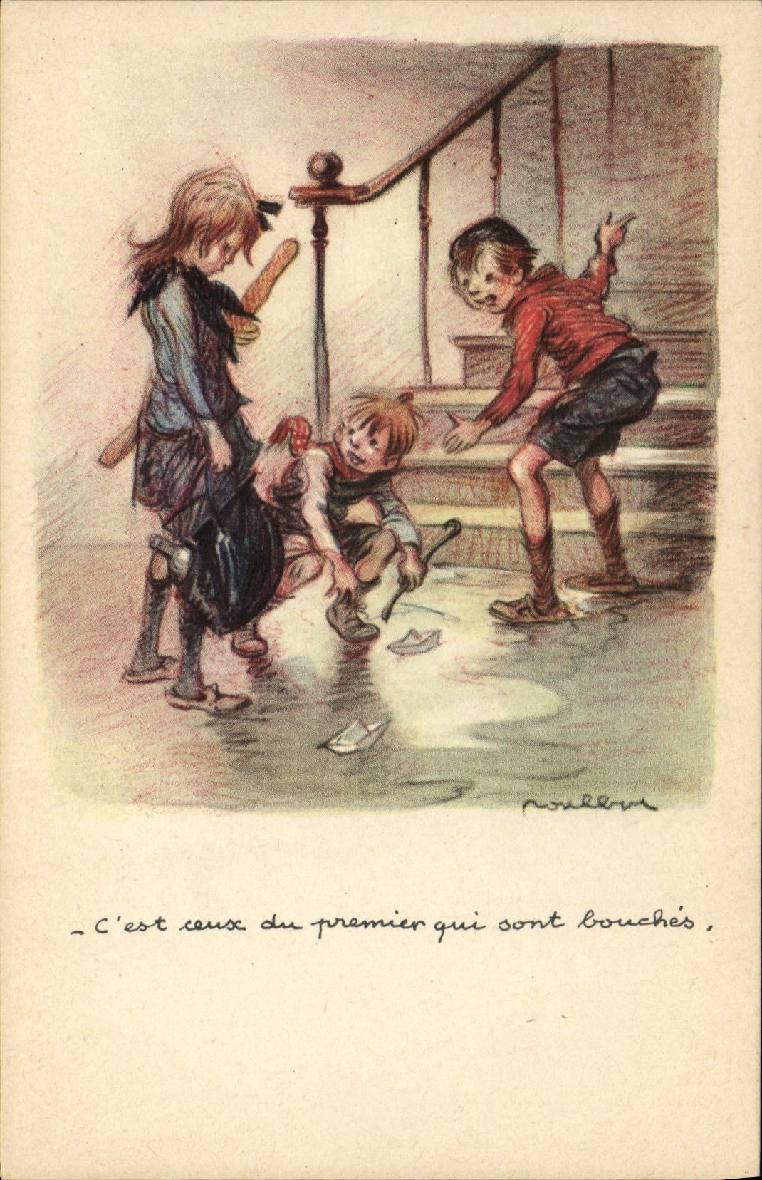 CPA Fantaisie Illustrateur Poulbot 