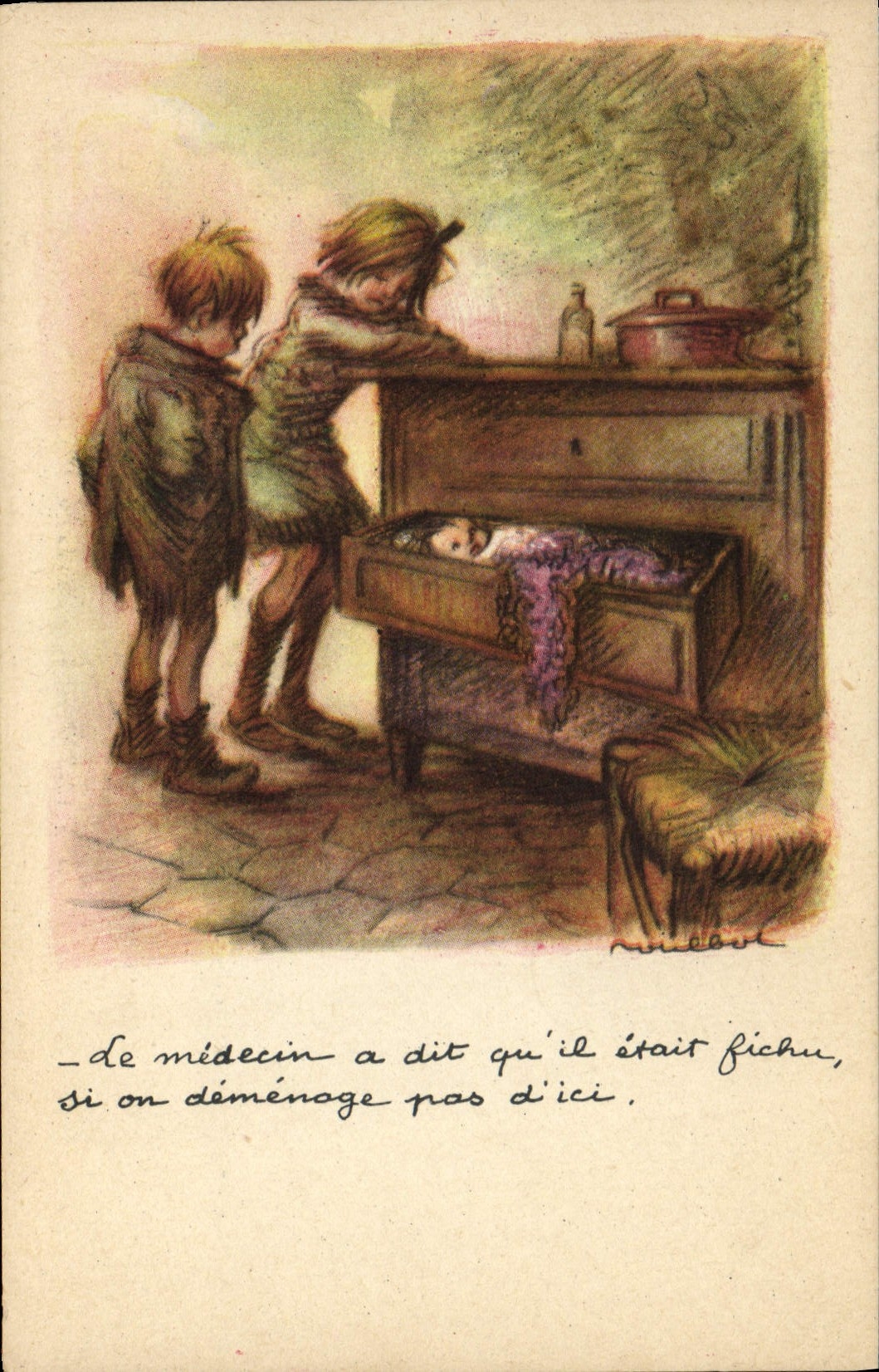 CPA Fantaisie Illustrateur Poulbot 
