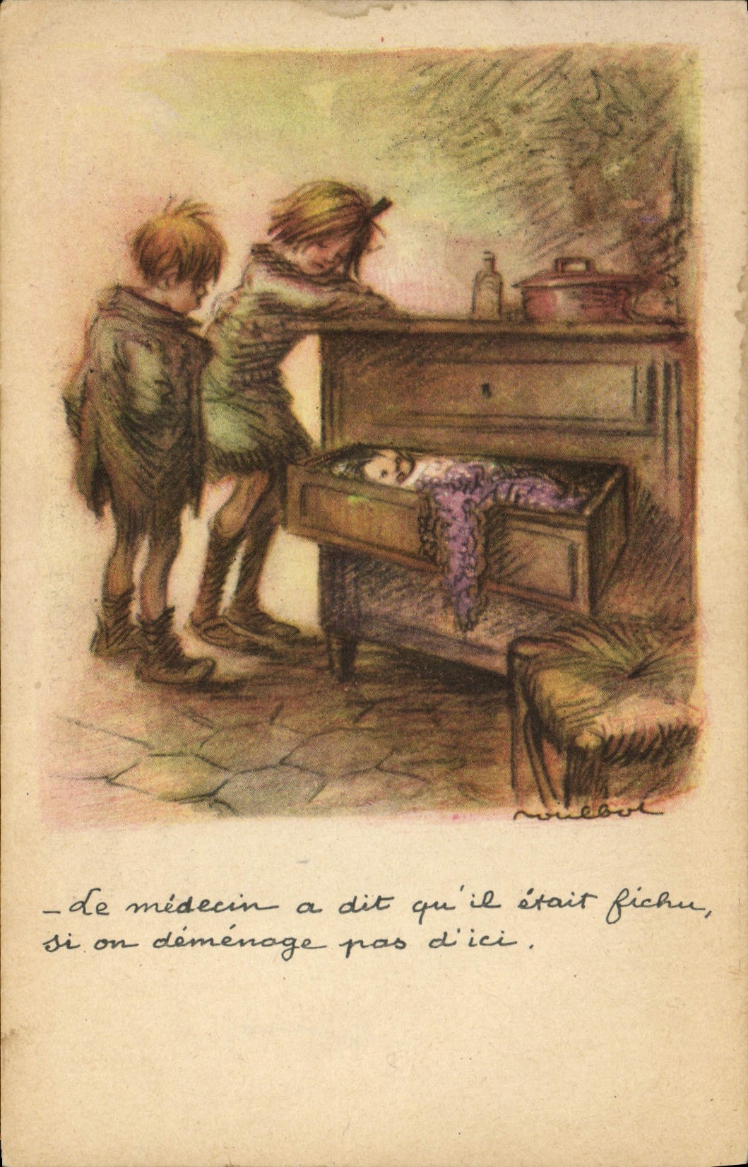 CPA Fantaisie Illustrateur Poulbot 
