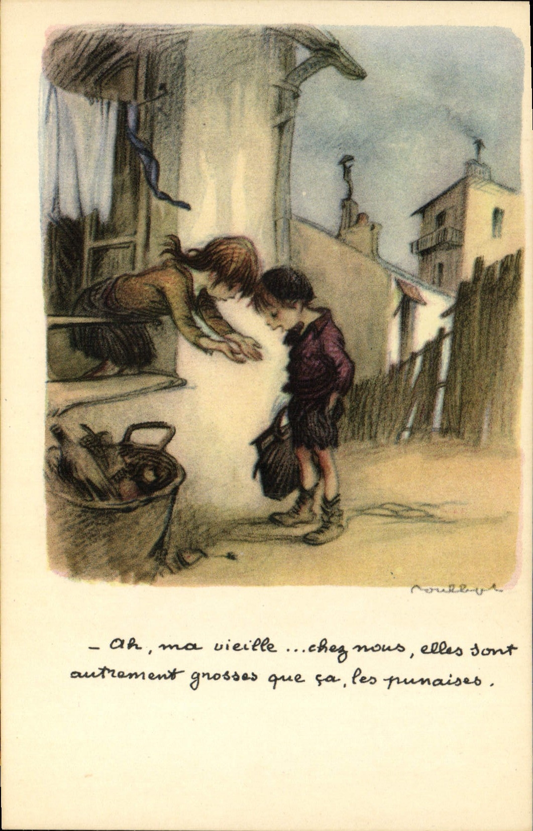 CPA Fantaisie Illustrateur Poulbot 
