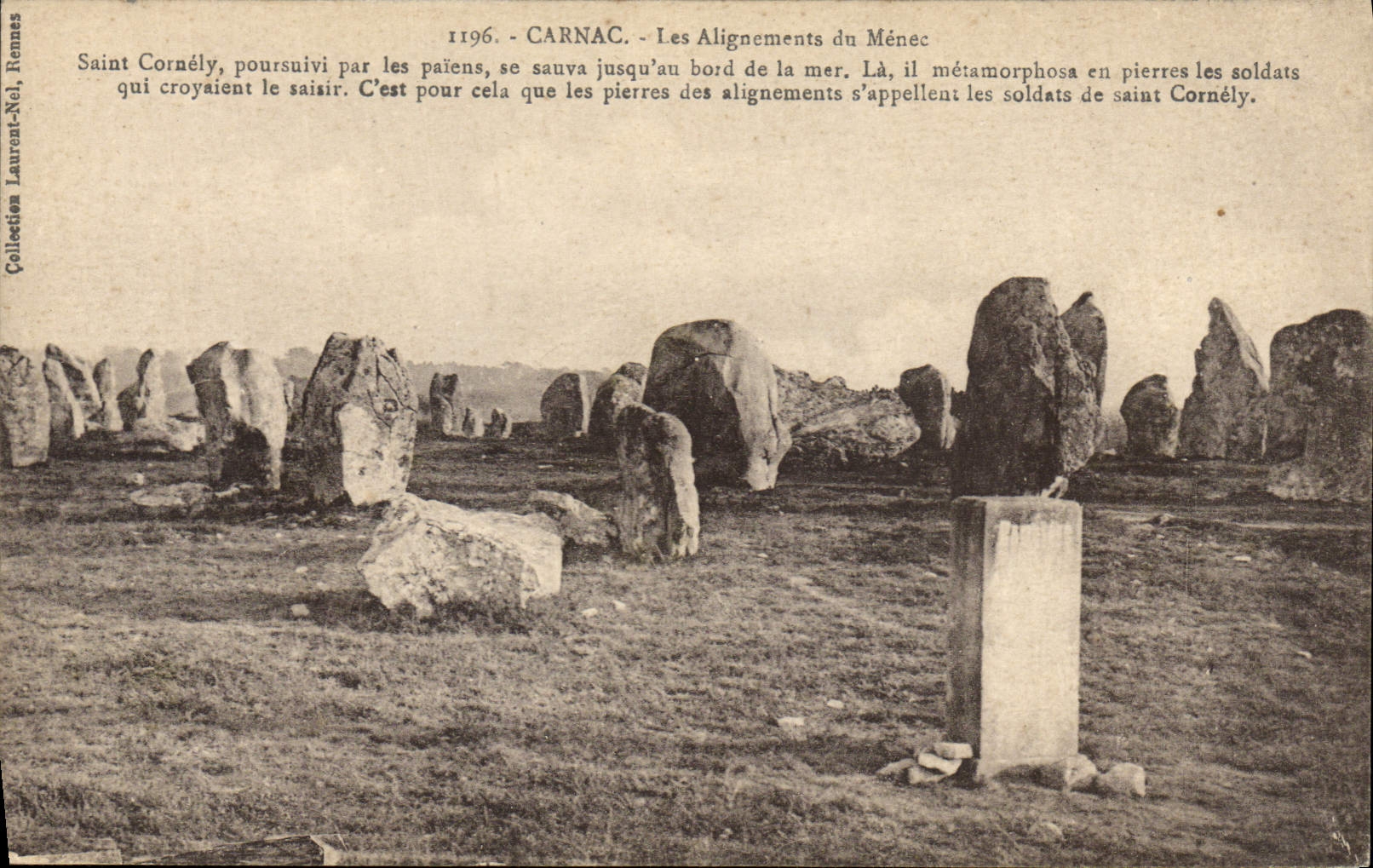 CPA Menhir Dolmen Carnac Les alignements du Menec