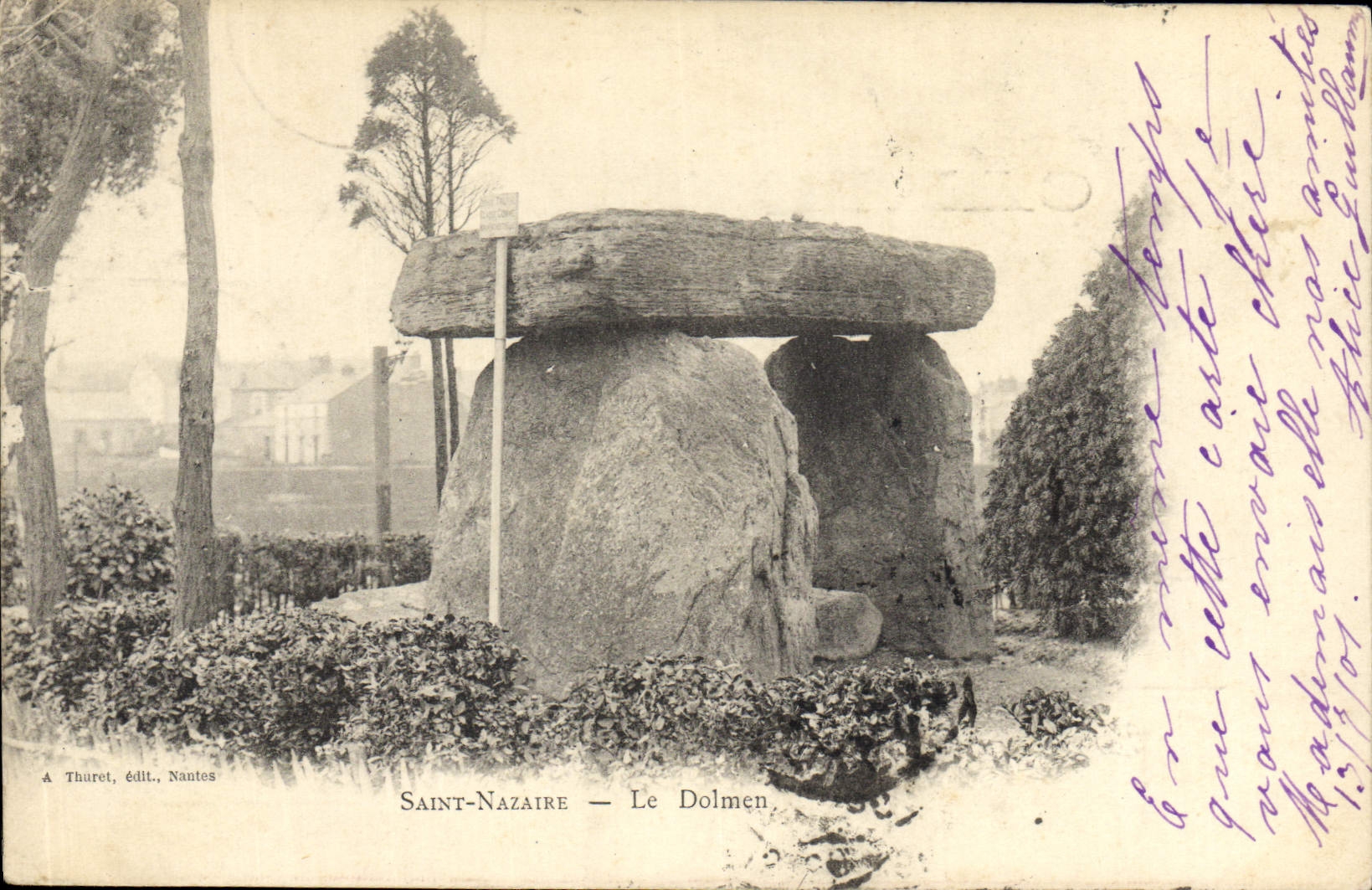 CPA Menhir Dolmen Saint Nazaire Dolmen 
