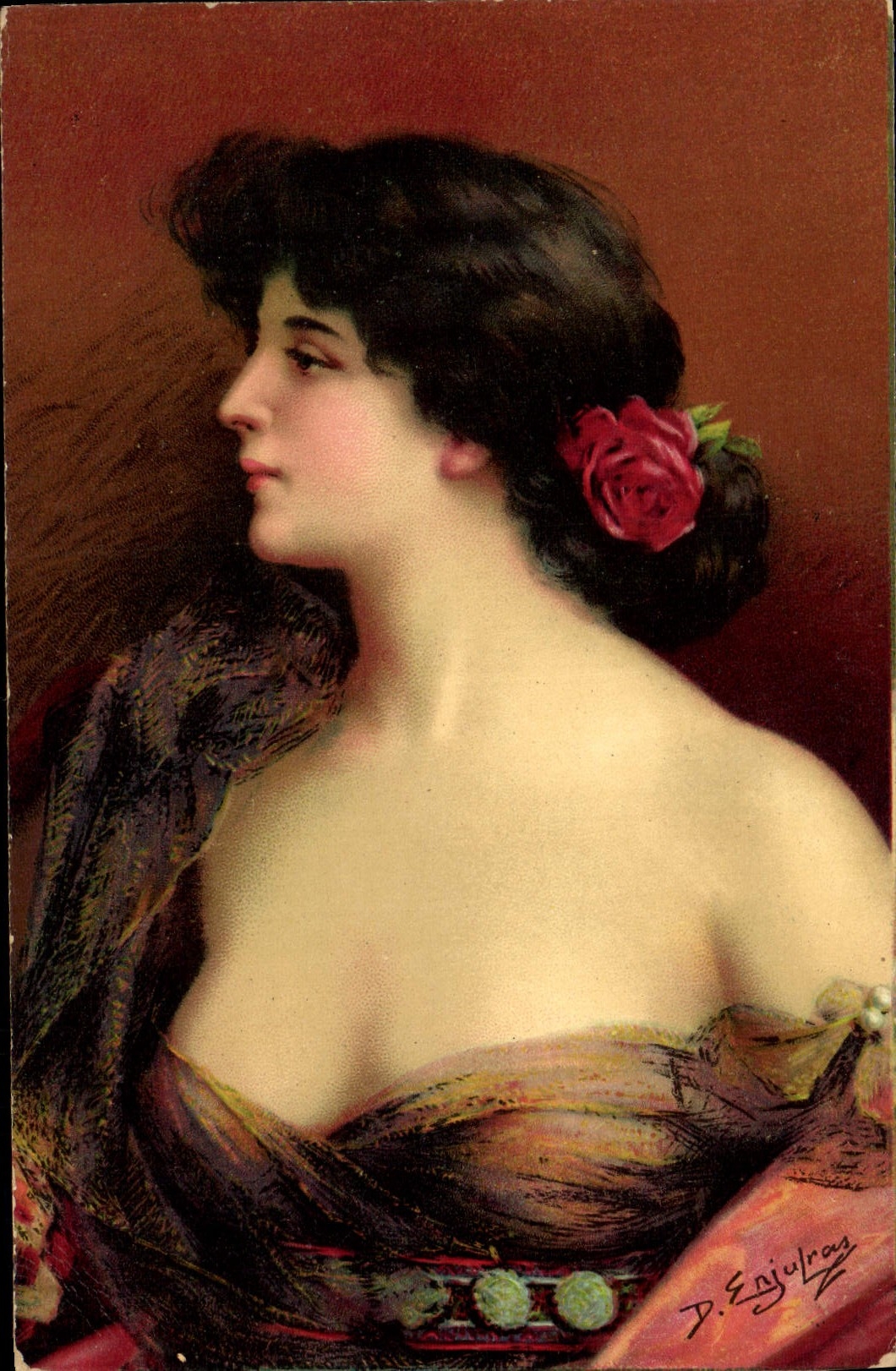 CPA Fantaisie Illustrateur Femme