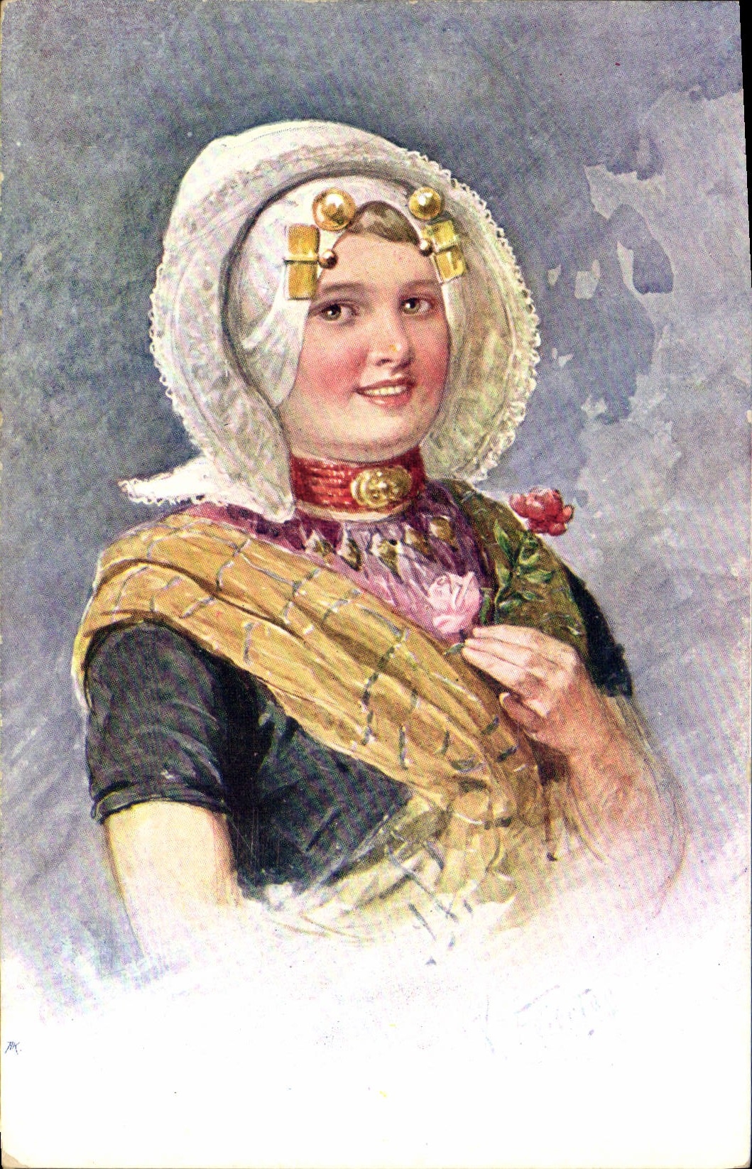 CPA Fantaisie Illustrateur Feiertug Femme