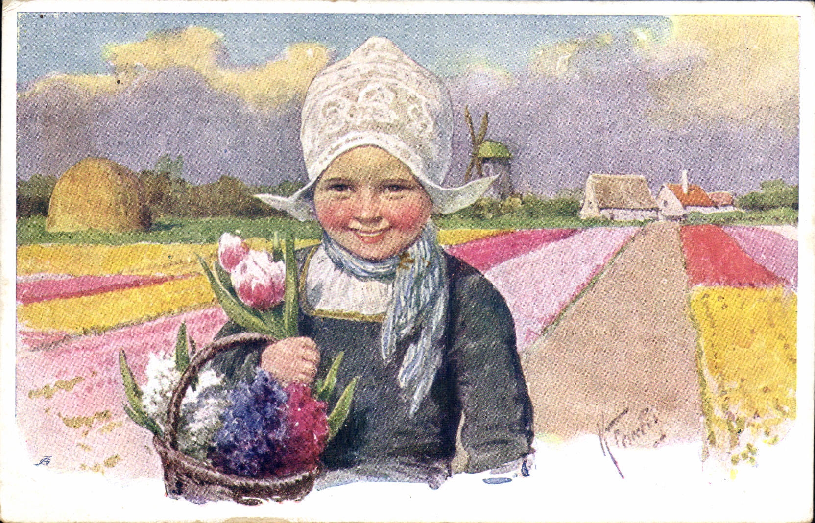 CPA Fantaisie Illustrateur Feiertug Enfant