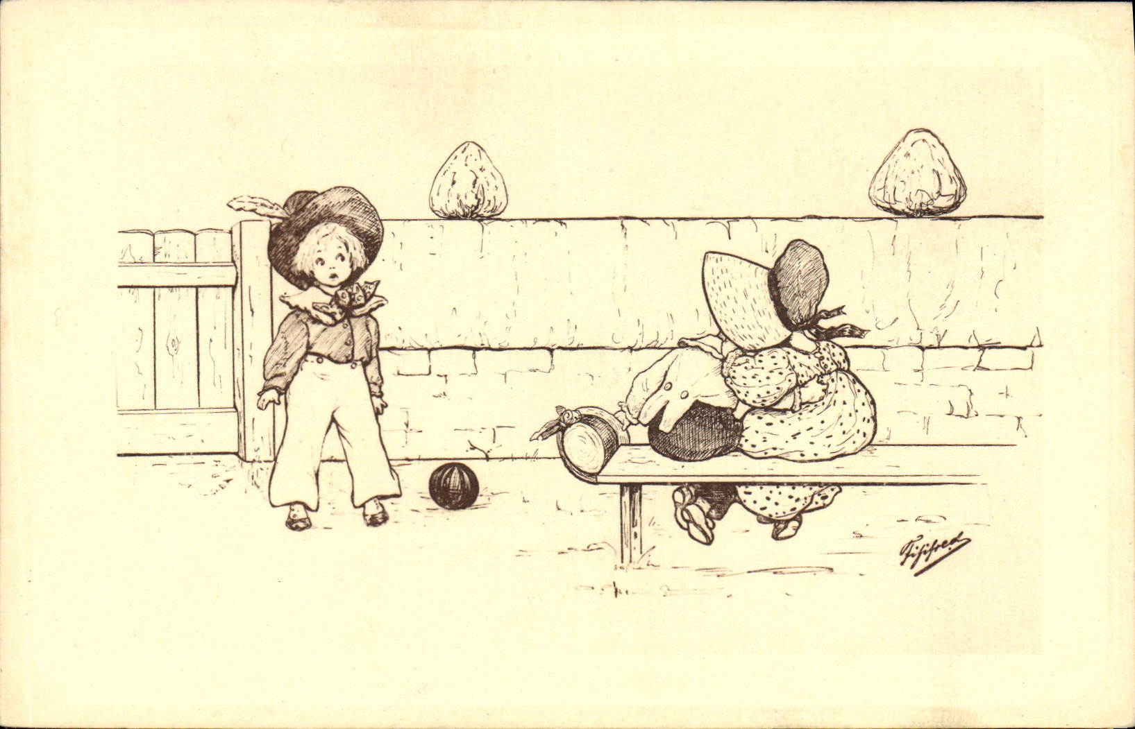 CPA Fantaisie Illustrateur Enfants