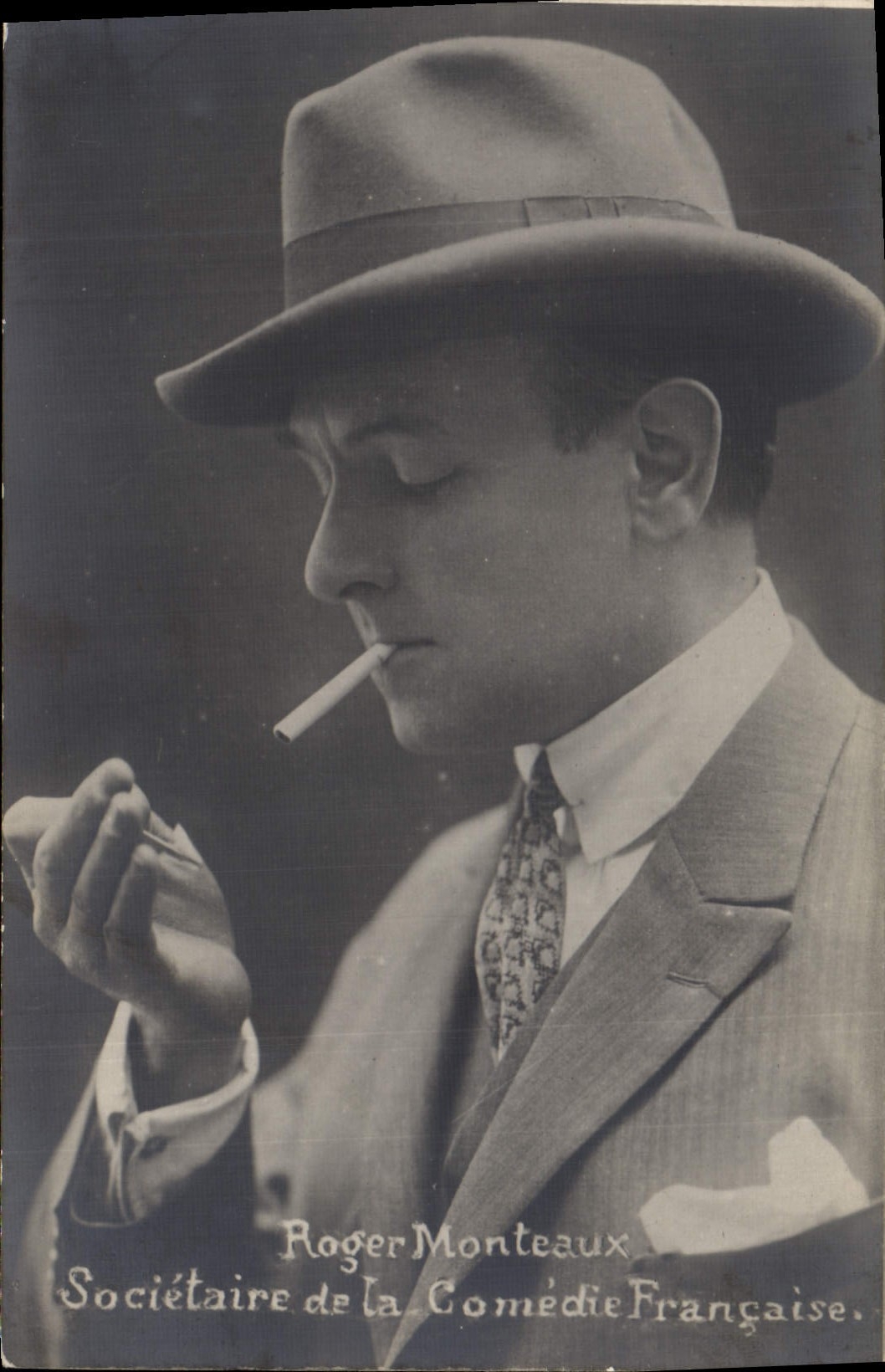 POSTAL MODERNA miembro de Rogelio Monteaux del cine de la comedia francesa