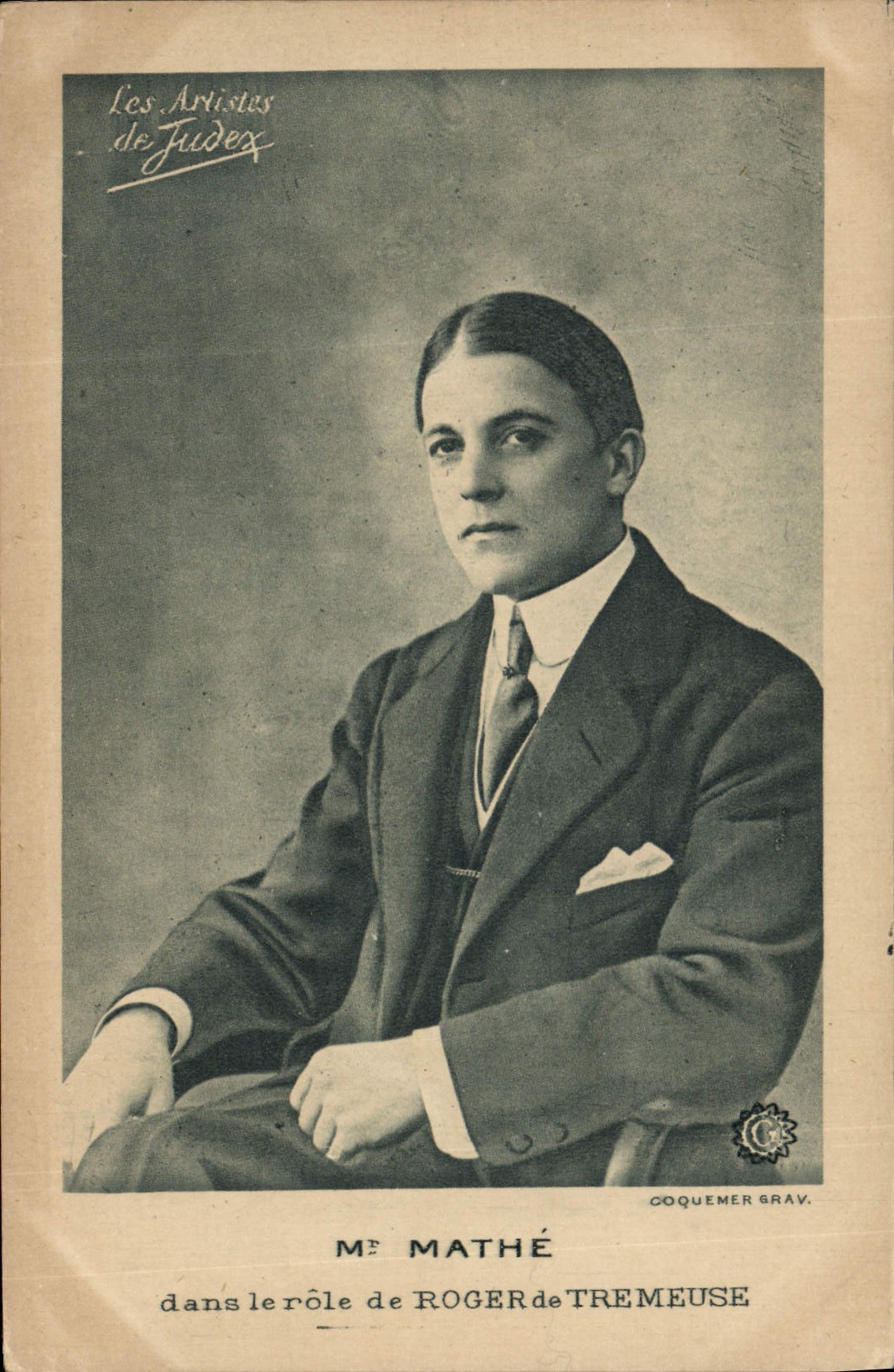 MODERN CARD Cinema Mr. Mathe in the role of Roger de Tremeuse