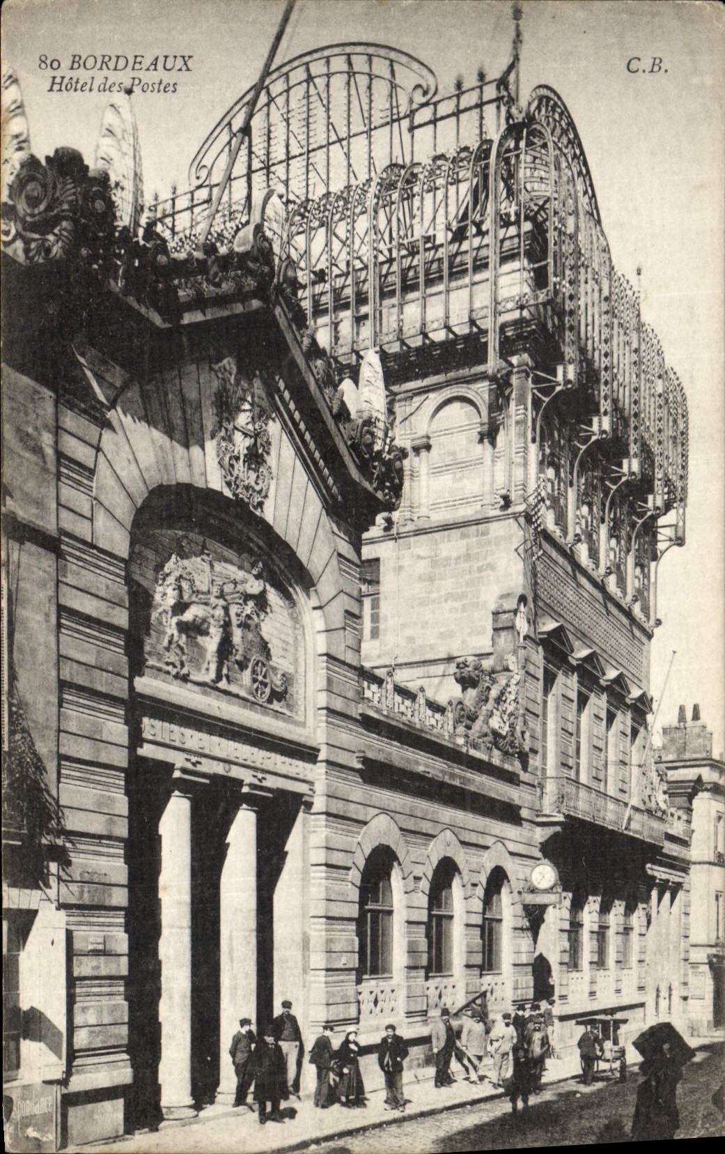 CPA Hotel des Postes Bordeaux 