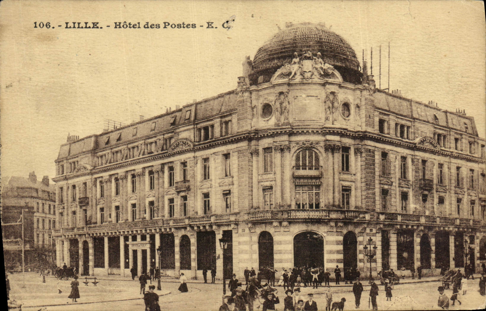 CPA Hotel des Postes Lille 