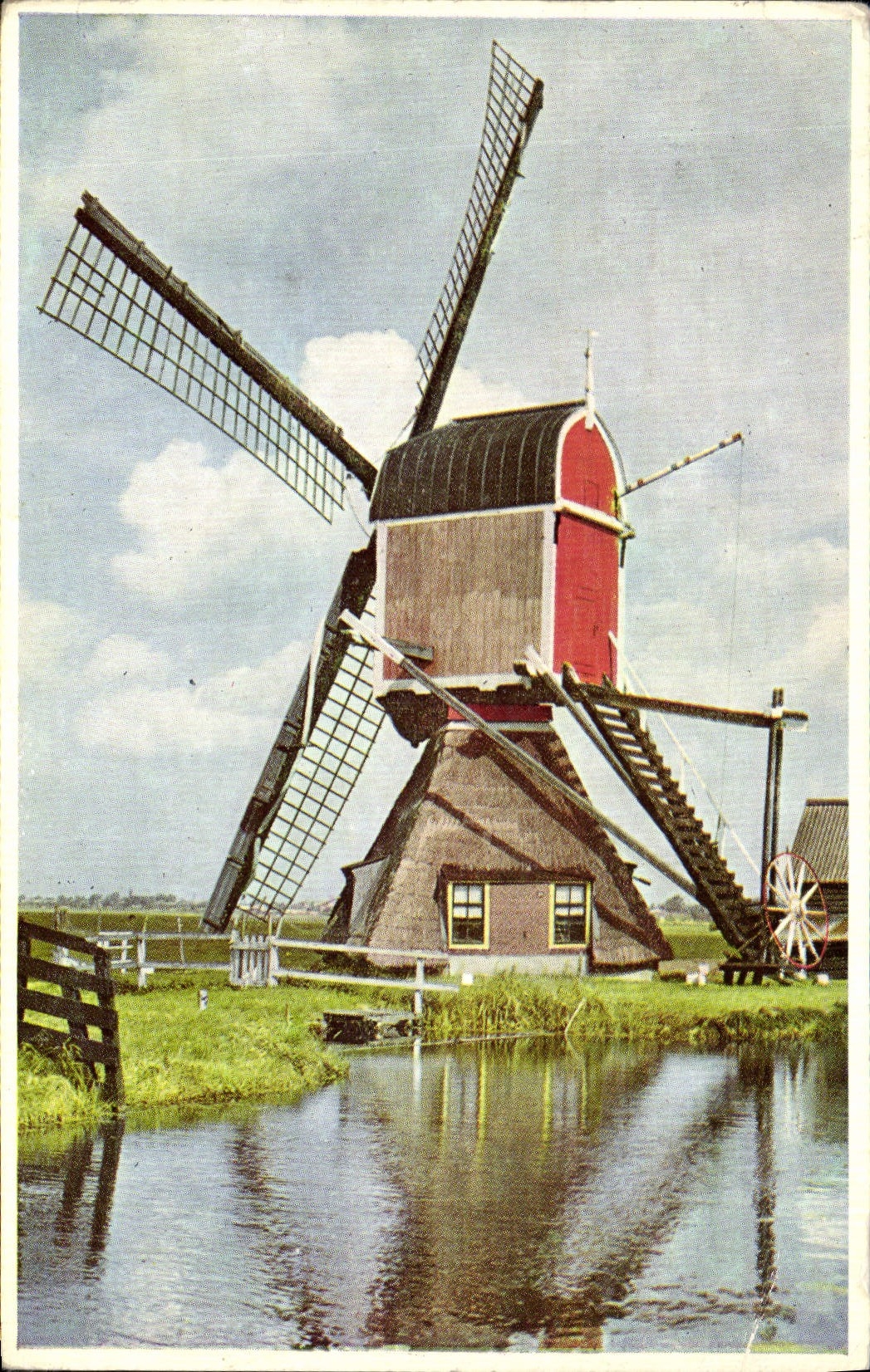 VINTAGE POSTCARD Holland Windmill