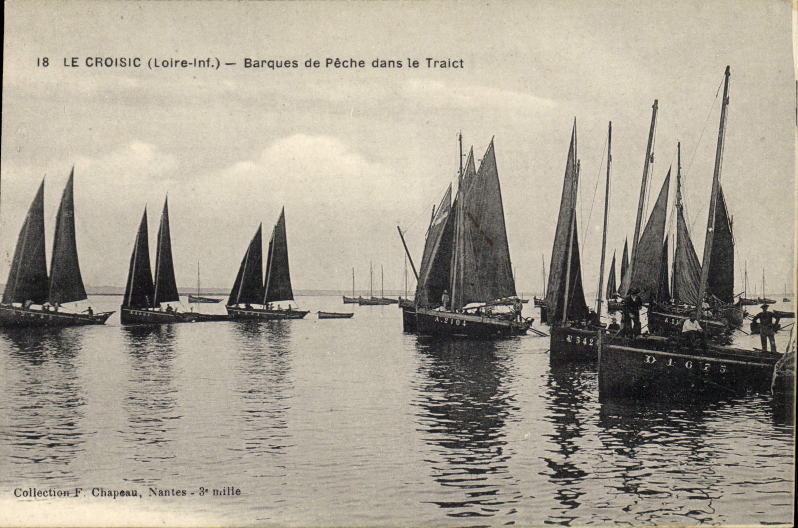 CPA Bateau Peche Le Croisic Barques de peche dans la Traict