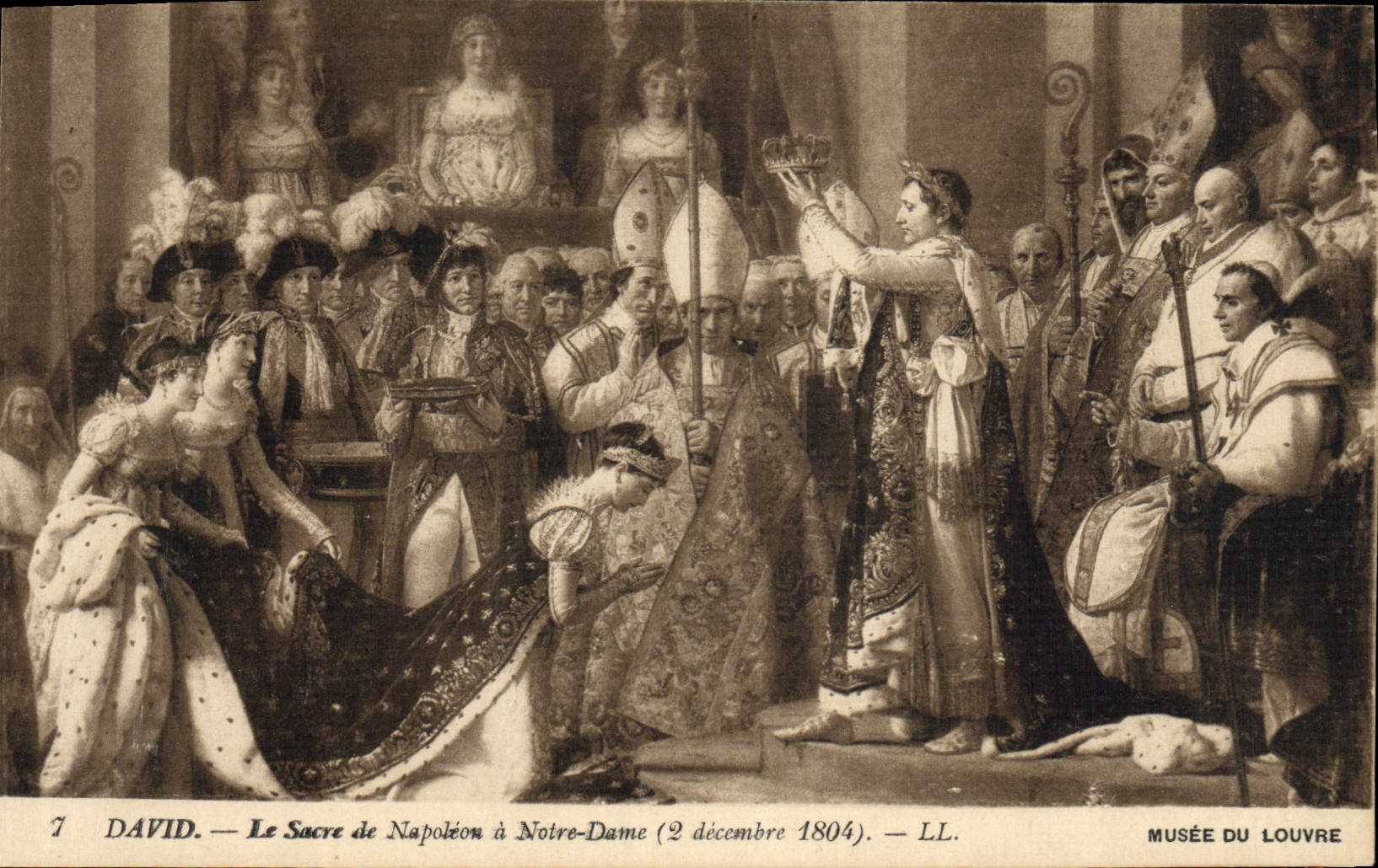CPA Napoleon 1er David Le sacre a Notre Dame Musee du Louvre Paris