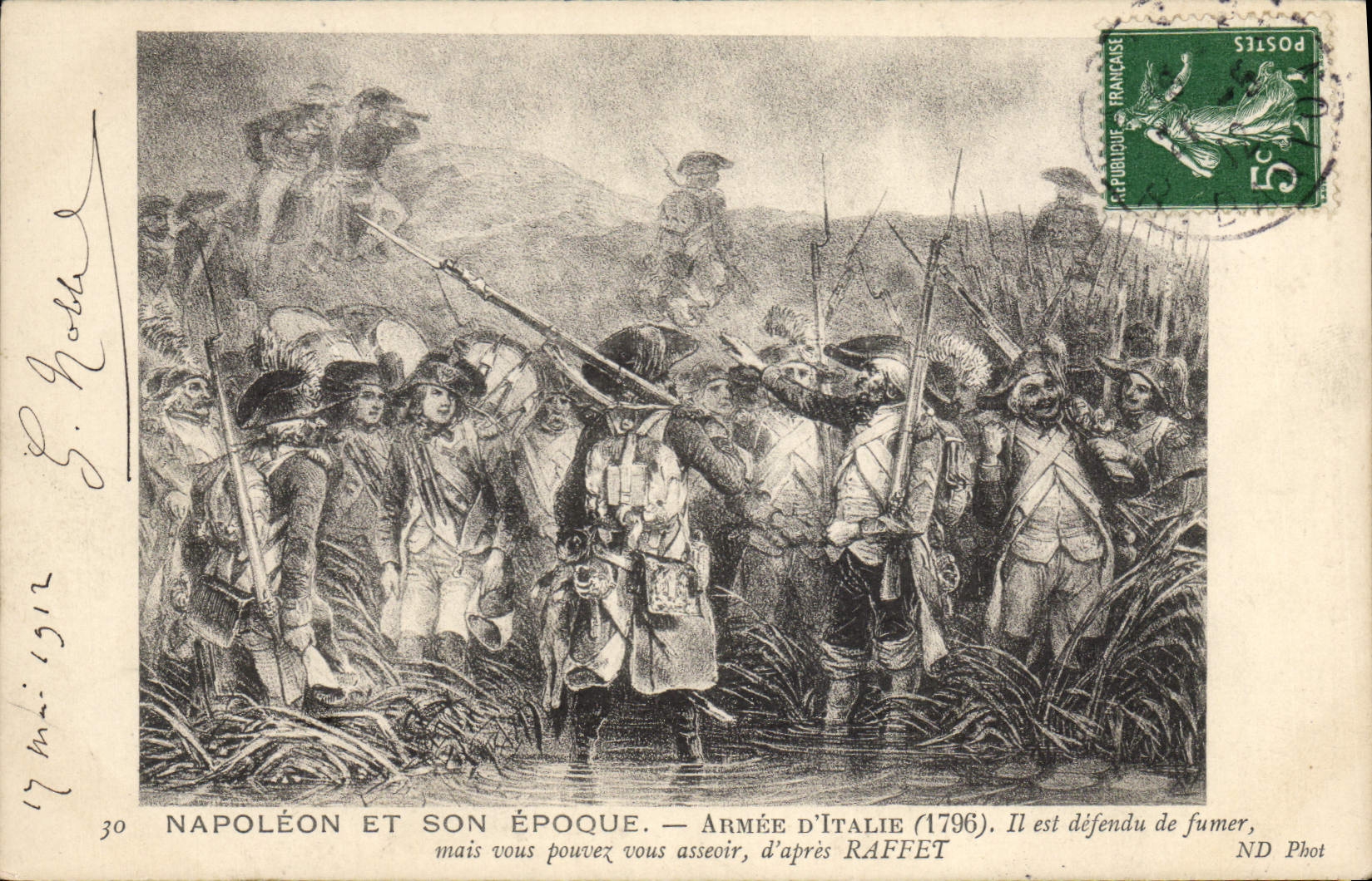 CPA Napoleon 1er Armee d'Italie 