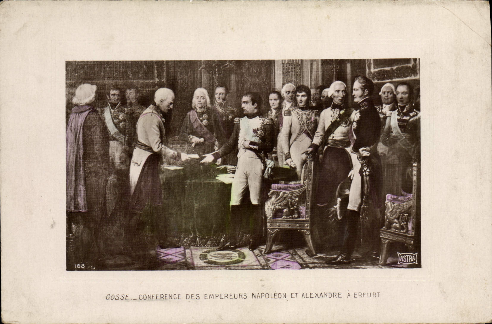 CPA Napoleon 1er Conference des Empereurs Napoleon et Alexandre a Erfurt 