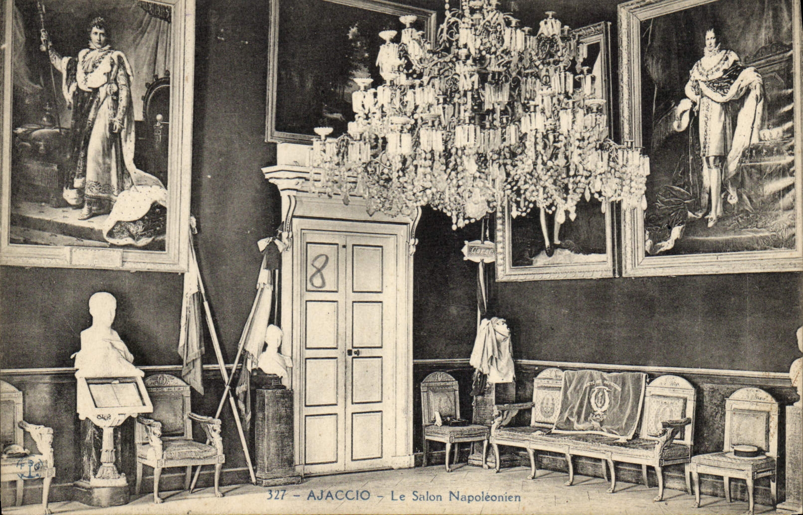 CPA Napoleon 1er Ajaccio Le salon Napoleon