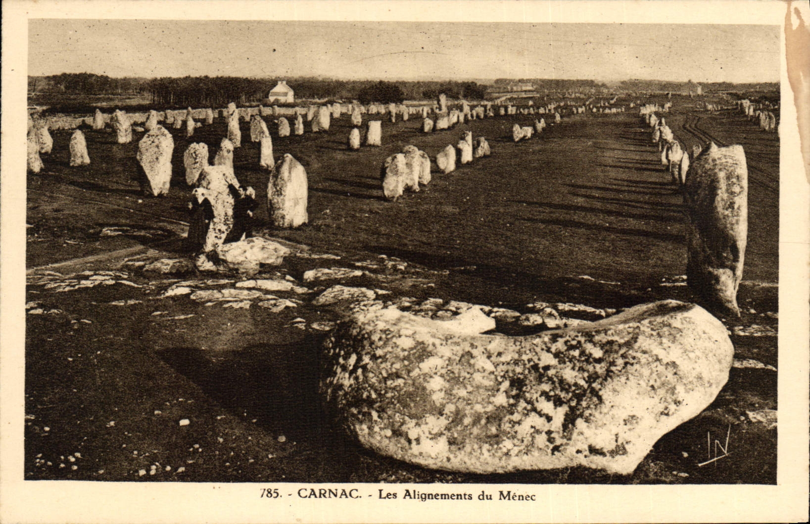 CPA Dolmen Menhir Carnac Les alignements du Menec